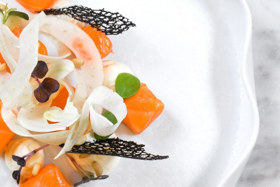 A plated dish from the hotel kitchen