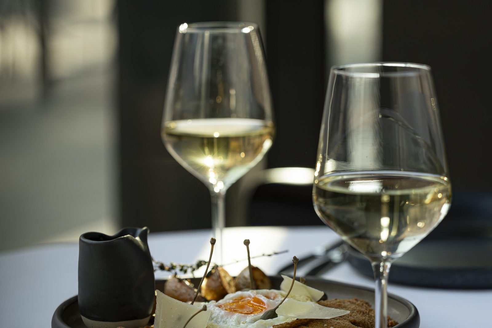 Wine and antipasti at Grand PaneVino